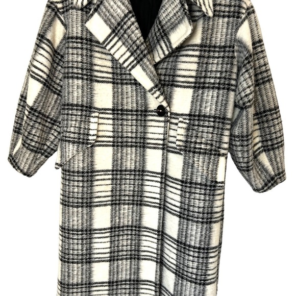 DEX Annabeth Plaid Oversized Coat - Picture 9 of 10